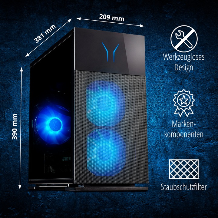 Produktbild Erazer Engineer X30 MD35483 (Intel Core Ultra 7 265F, 32 GB, 2000 GB, GeForce RTX 4070 Super)