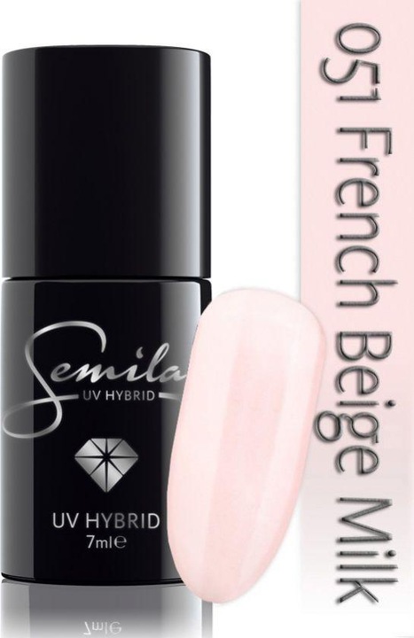 Semilac 051 French brownish yellow Milk 7ml (051 French brownish yellow Milk 7ml, UV-Gel Lack)