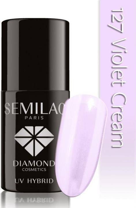 Semilac UV Hybrid Varnish 127 Violet Cream 7ml (UV-Gel Lack)