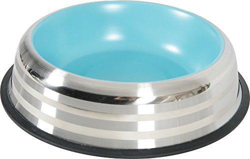 Productafbeelding Zolux Merenda roestvrijstalen anti-slip kom - 1.85 l blauw (1.85 l)