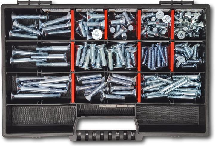 Produktbild Schraubenbox24 Senkkopfschrauben Sortiment M6-M8 // 10mm-70mm 160 tlg. Schraubenbox (160 Schrauben pro Stück)