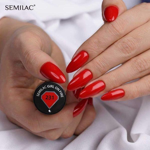 Produktbild Semilac Hybrid nail polish 231 Girl on Fire 7ml universal