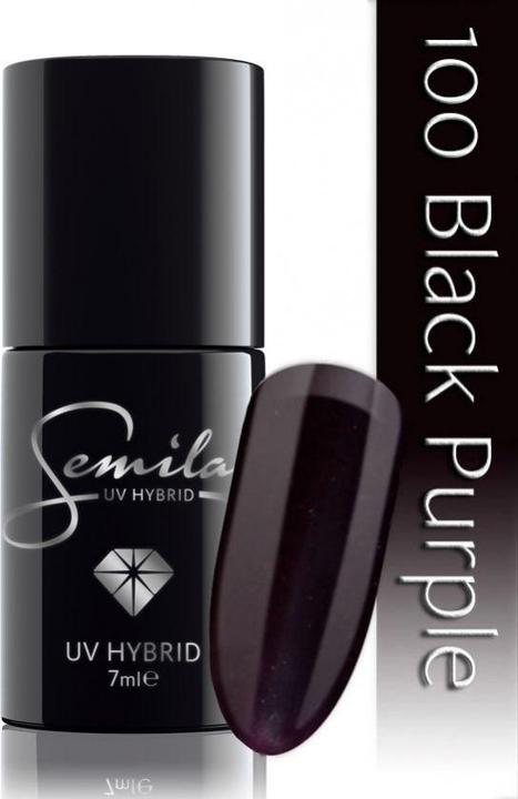 Image du produit Semilac 100 Noir pourpre 7ml (100 Noir pourpre, Vernis semi-permanent)
