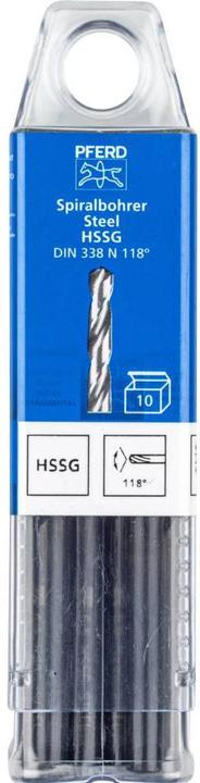 Produktbild Pferd SPB DIN 338 HSSG N 6,5 STEEL 25203532 Stahl Spiralbohrer Gesamtlänge 63 (6.5 Millimeter)