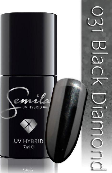 Produktbild Semilac 031 Black Diamond 7ml (Black Diamond, UV-Gel Lack)