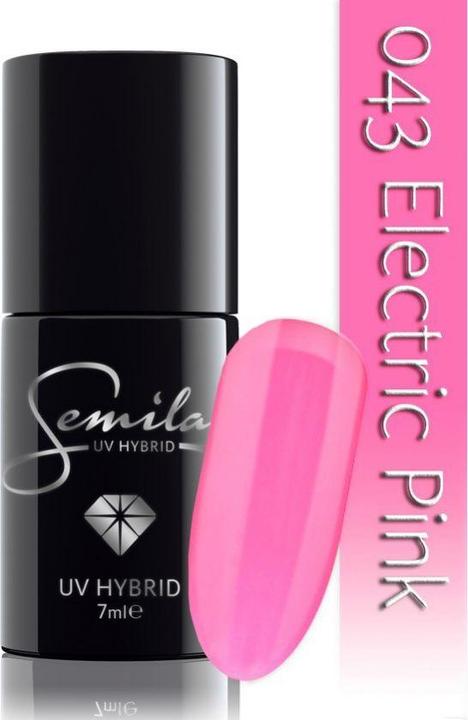 Image du produit Semilac 043 Rose électrique 7ml (Rose électrique, Vernis semi-permanent)