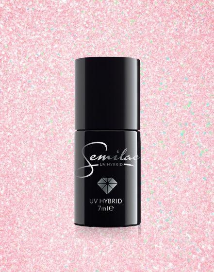 Image du produit Semilac gel polish 7 ml Pink Crystals 164 (Cristaux roses, Vernis à ongles effet gel)
