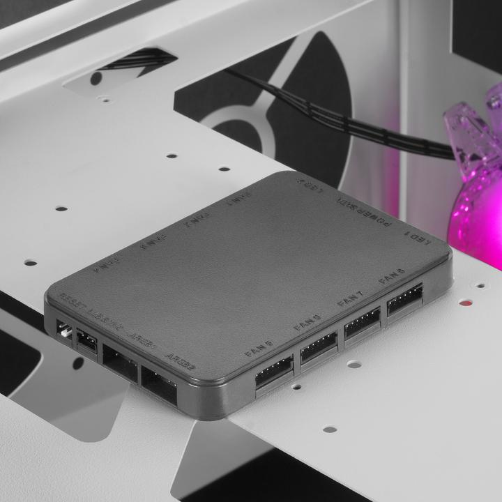 Actual product image Mars Gaming Boitier Moyen Tour Atx Mc51 RGB Avec Panneaux Vitrés (Blanc) (ATX, Mini-ITX, mATX)