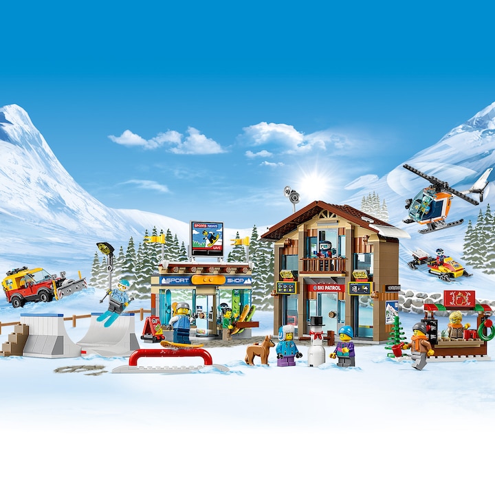 Actual product image LEGO ski resort (60203, LEGO City)