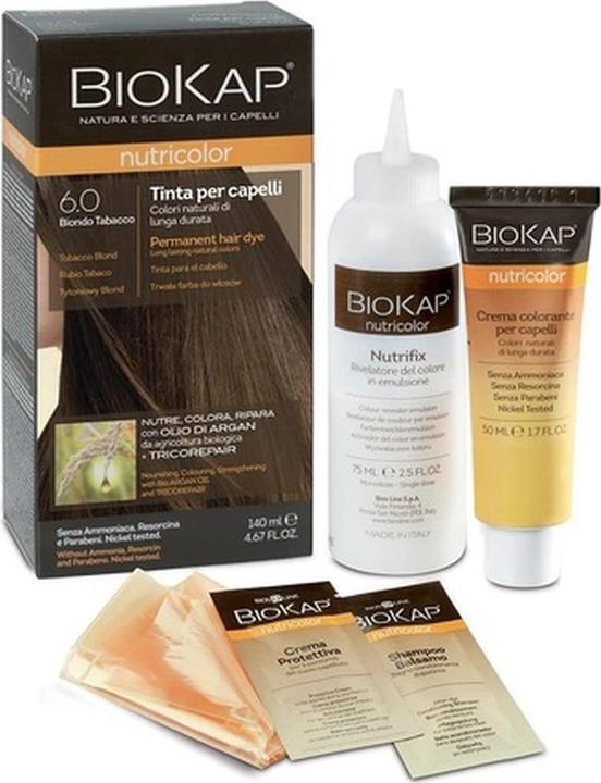 Bios Line Biokap Nutric 6.0 Organic Tobacco Brown Hair Dye (Ivory)