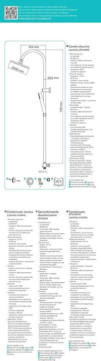Produktbild Rousseau Dusche Säule 3 Positionen