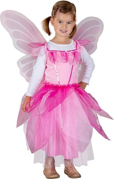 Produktbild MICA Festival Kostüm - Rosafarbene Fee - für Kinder - 2-teilig - Grösse 98/104 (104, 98)