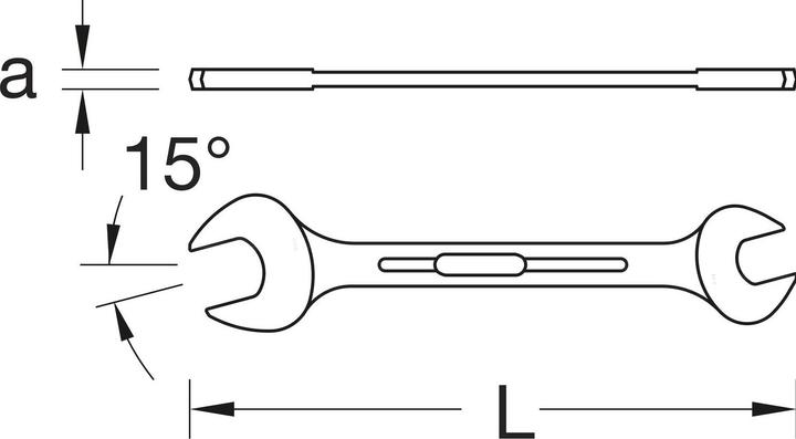 Image du produit Gedore Clé double à bout ouvert
