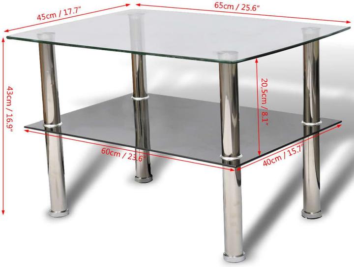 Image du produit vidaXL Couchtisch (65 x 45 x 43 cm)