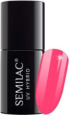 Actual product image Semilac 042 Neon Raspberry 7ml (042 Neon Raspberry, UV gel varnish)