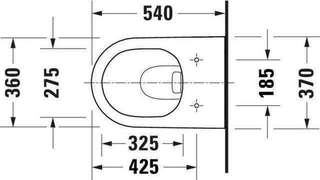 Actual product image Duravit D-NEO rimless wall-hung WC, incl. Durafix HygieneGlaze white