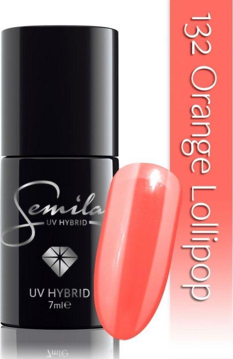 Produktbild Semilac 132 Orange Lollipop 7ml (Orange, UV-Gel Lack)