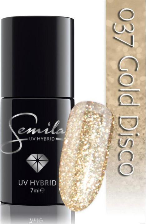 Productafbeelding Semilac 037 Goud Disco 7ml (Gouden disco, Gel effect nagellak)