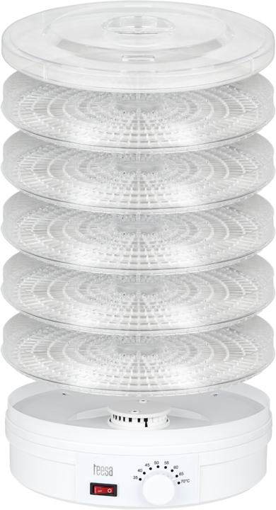 Image du produit Teesa TSA3030 Séchoir à champignons, légumes et fruits, 5 plateaux, 250 W