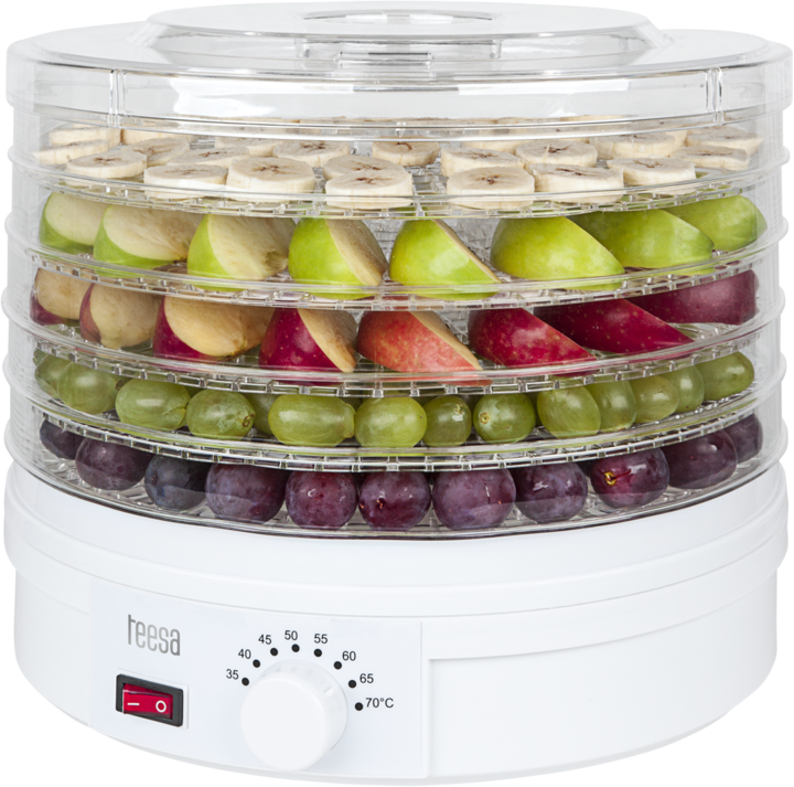 Image du produit Teesa TSA3030 Séchoir à champignons, légumes et fruits, 5 plateaux, 250 W