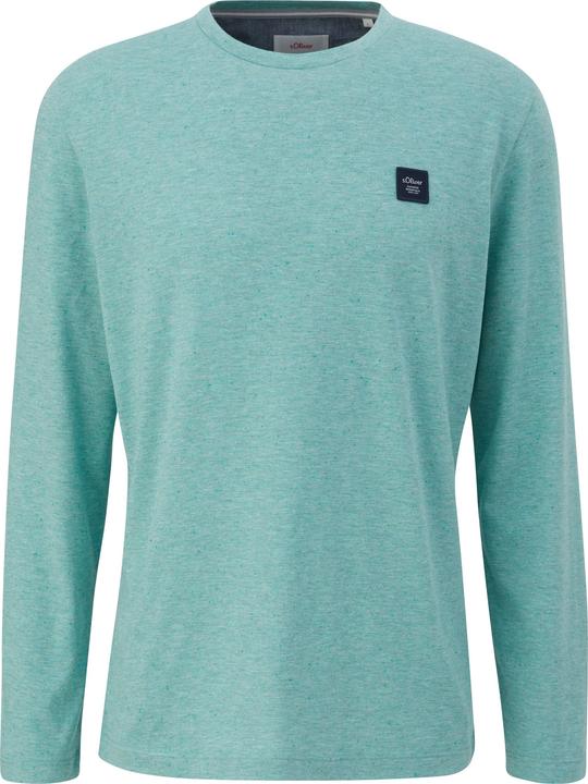 Produktbild s.Oliver T-Shirt Meliertes Langarmshirt (L)