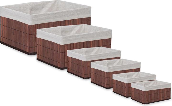 Produktbild Relaxdays 6x Aufbewahrungskorb