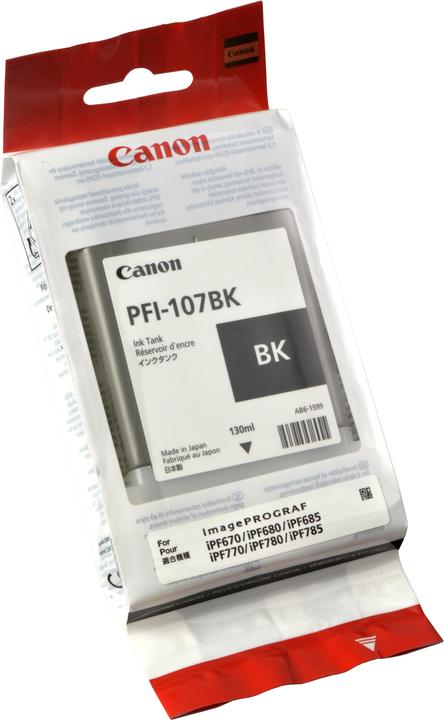 Actual product image Canon Pfi-107bk (FC)
