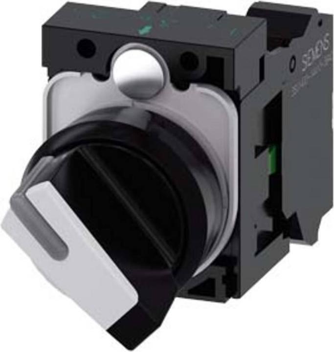 Produktbild Siemens Selector switch 22mm black white O-I 1NO