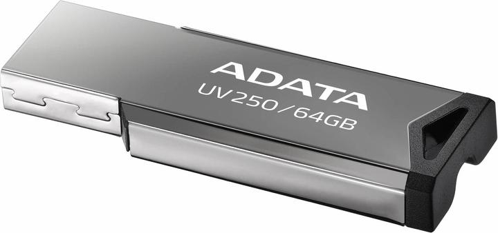 Actual product image Adata USB 2.0 Flash Drive UV250 64GB BLACK (64 GB, USB-A)