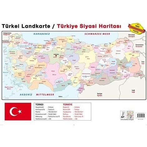 Anadolu Türkei Landk./Türkiye Siyasi Harit,Post (40620242)