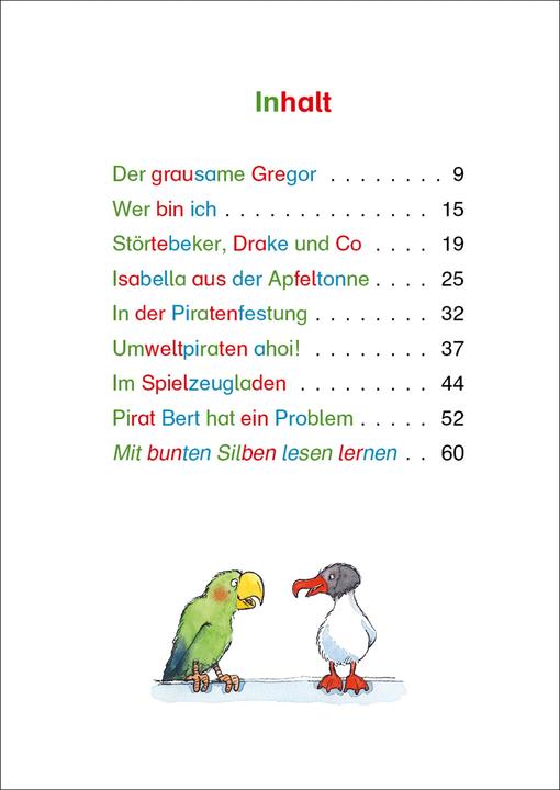Actual product image Silbengeschichten zum Lesenlernen - Piratengeschichten (German, Alexandra Fischer-Hunold, Ines Rarisch, Loewe first readers, 2021)