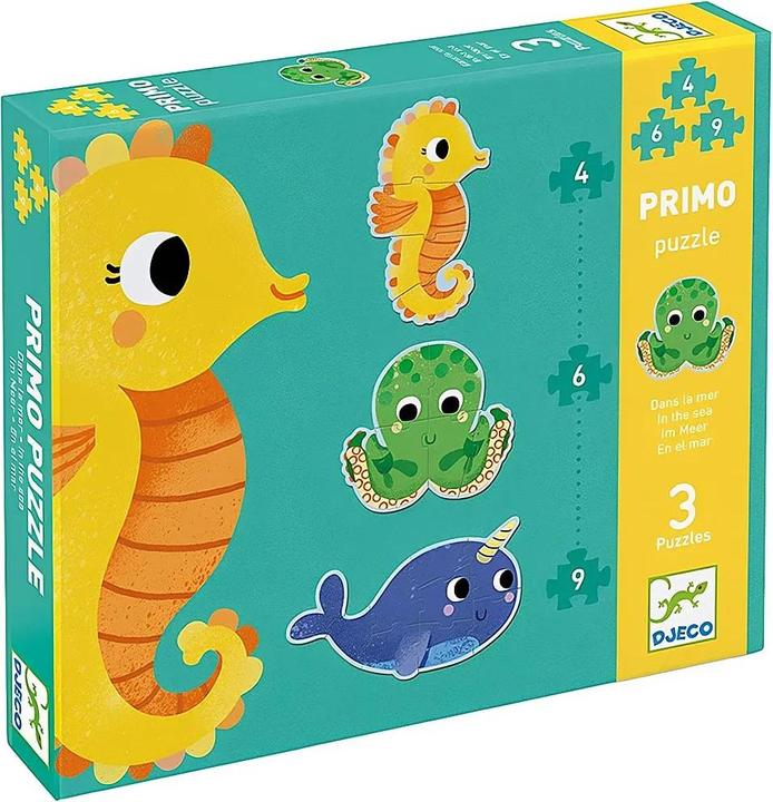 Actual product image Djeco In the sea 4/6/9 parts (19 pieces)