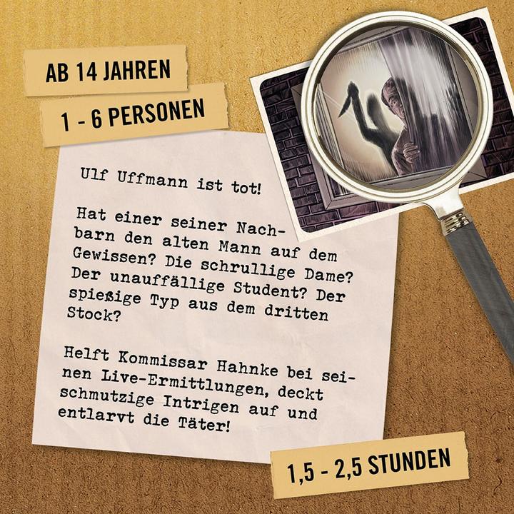 Actual product image Hidden Games Tatort: All under one roof ( Case 13) (German, 1 - 6 Players)