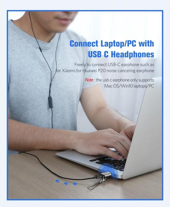 Actual product image Ugreen Jack Adapter (USB-C)