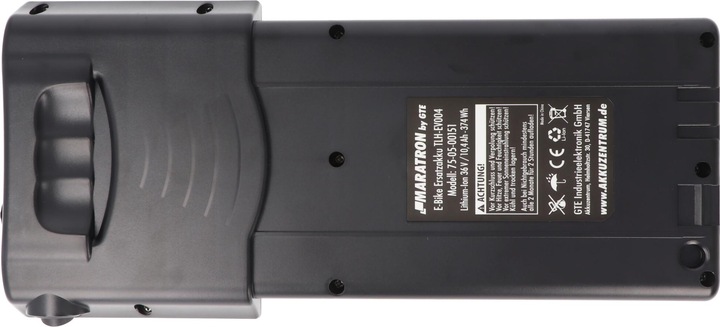 Actual product image Maratron Bicycle battery suitable for Ansmann luggage carrier battery, PortaPower, 36V 10.4Ah (374 Wh, E-bike battery cover)