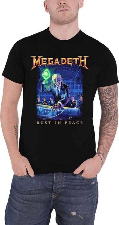 Produktbild Megadeth Erwachsene Rust In Peace Track List Back Print T-shirt (L)