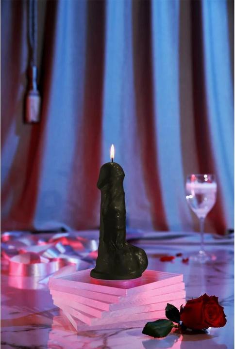 Produktbild Candellana Kerze Penis Schwarz matt (1 Stk.)