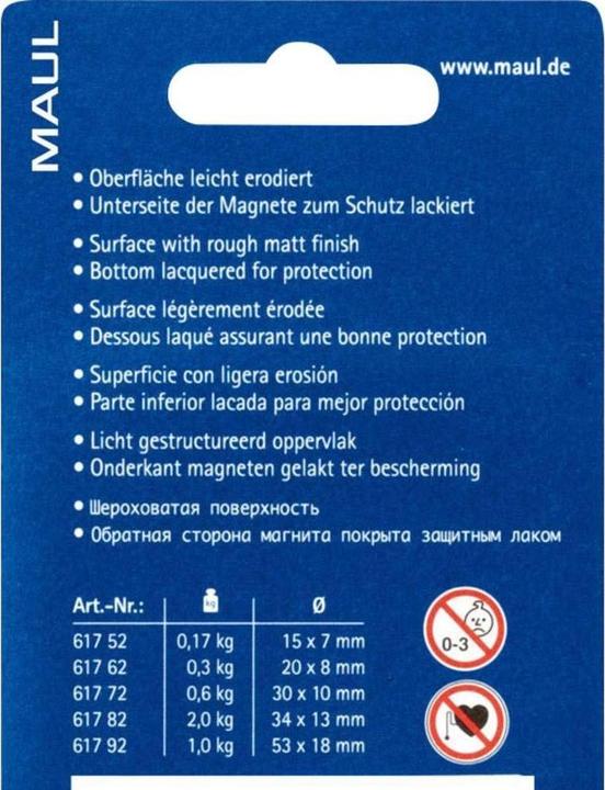Actual product image Maul per magnet (4x)