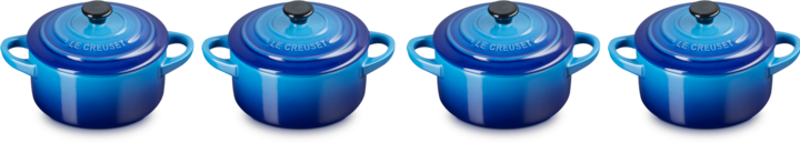 Produktbild Le Creuset Mini-Cocotte Set AZURE