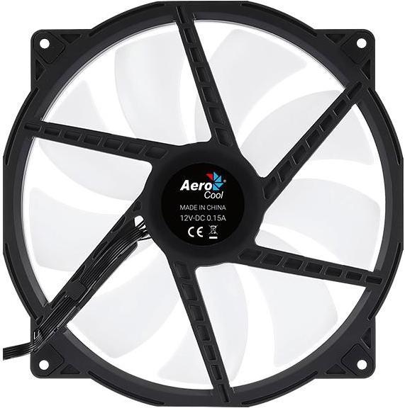 Actual product image AeroCool Duo 20 computer case fan 20 cm black (200 mm, 1 x)