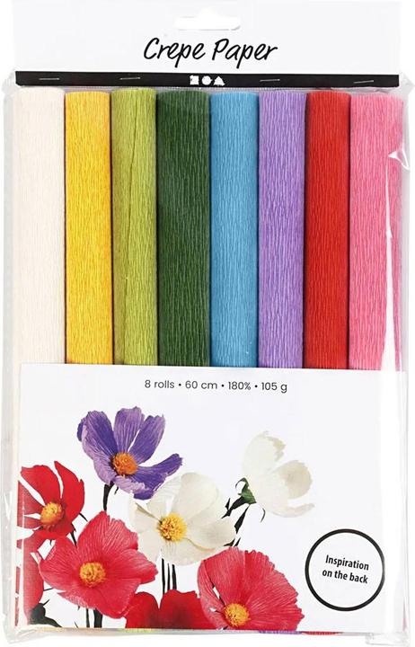 Produktbild Creativ Company Krepppapier Standard 25 x 60 cm, 105 g (105 g/m², 8x)