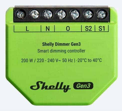 Produktbild Shelly Dimmer Gen3 (Dimmaktor)