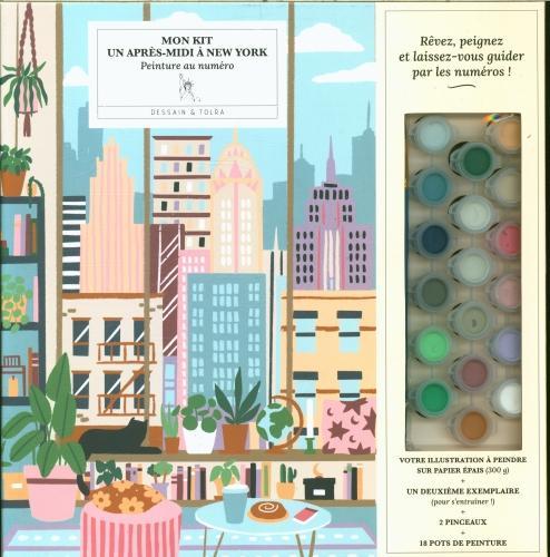 Actual product image Larousse pratique Mon kit un après-midi à New York : peinture au numéro (French, Collectif, 2024)
