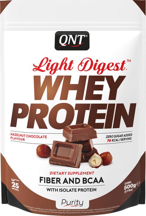 QNT Light Digest Whey Protein (Haselnuss, 1 Stk., 500 g)