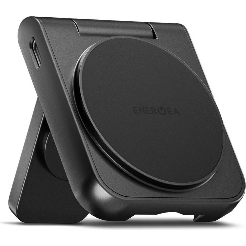 Energea Wireless Charger Magduo 2in1 Qi2 foldable grey (17.50 W), Caricabatteria senza fili, Grigio