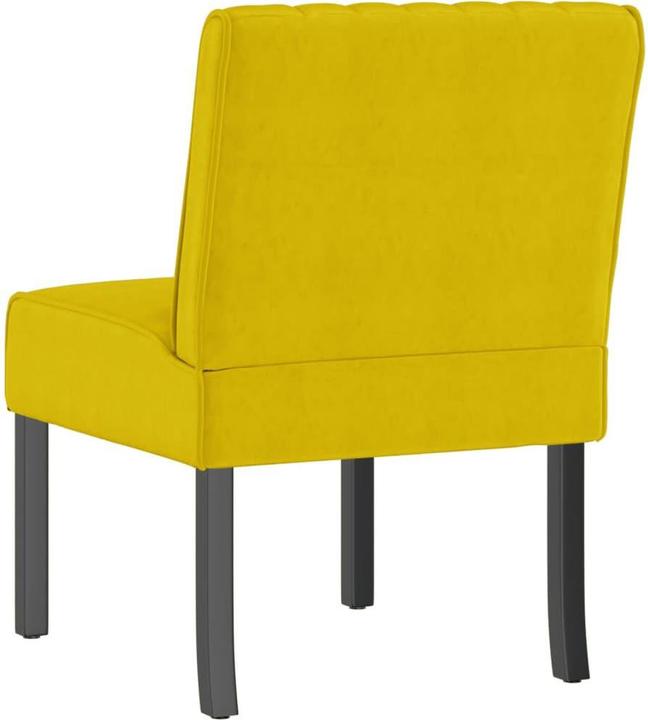 Actual product image vidaXL Polsterstuhl Gelb Samt