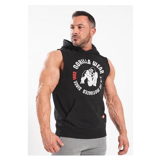 Gorilla Wear, Herren, Pullover, Marshall Sleeveless Hoodie - Schwarz, Schwarz, (M)