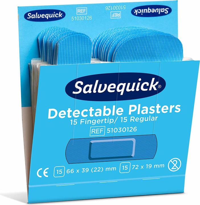 Produktbild Salvequick Refill Pflaster-Strips detectable (30 x)