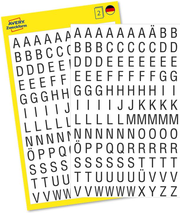 Image du produit Z-Design Étiquettes de lettres Helvetica Condensed