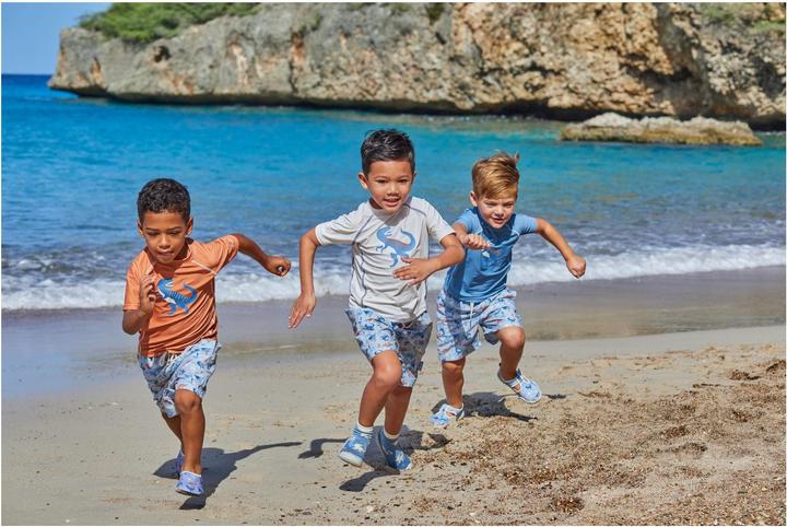 Immagine prodotto Playshoes Scarpe da bagno Dino allover blu taglia 26-27 (26, 27)
